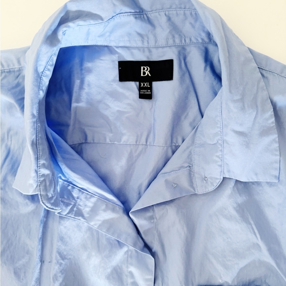 Banana Republic Oversized Light Blue Button Up Shirt - Picture 2 of 5